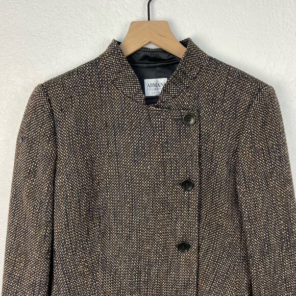 Armani colleziani Italian wool blend blazer size 10 - Picture 2 of 6